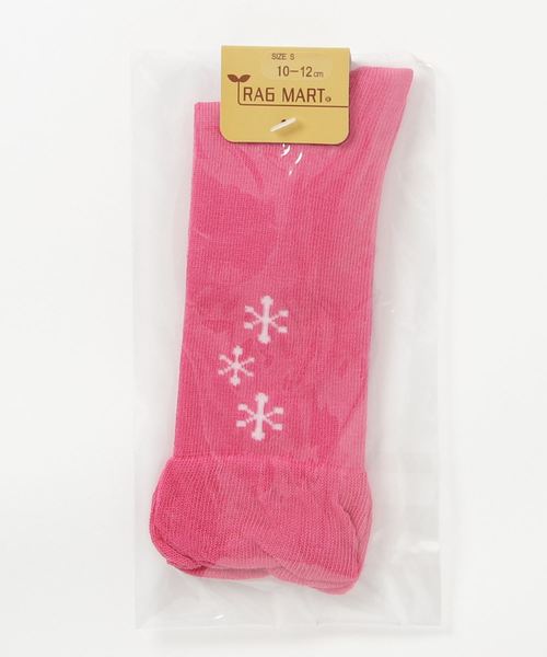 RAGMART（ラグマート）の「フリルハイソックス（ソックス/靴下・キッズ・ネイビー/ピンク/アイボリー・S/M/L）」の3枚目の写真