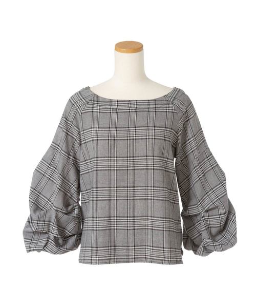 夢展望（ユメテンボウ）の「ボリュームタックスリーブピーチブラウス（シャツ/ブラウス・レディース・テラコッタ/ボルドー/その他/ホワイト/ブルー系その他/ブラック/ベージュ・LARGE/MEDIUM）」の8枚目の写真