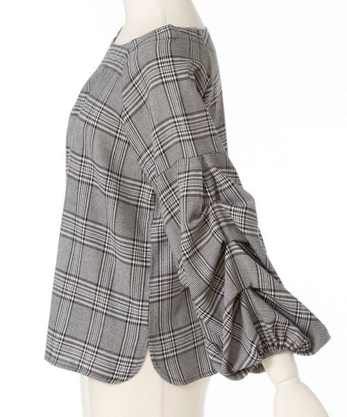 夢展望（ユメテンボウ）の「ボリュームタックスリーブピーチブラウス（シャツ/ブラウス・レディース・テラコッタ/ボルドー/その他/ホワイト/ブルー系その他/ブラック/ベージュ・LARGE/MEDIUM）」の11枚目の写真