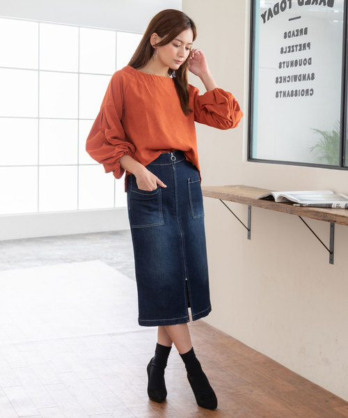 夢展望（ユメテンボウ）の「ボリュームタックスリーブピーチブラウス（シャツ/ブラウス・レディース・テラコッタ/ボルドー/その他/ホワイト/ブルー系その他/ブラック/ベージュ・LARGE/MEDIUM）」の15枚目の写真