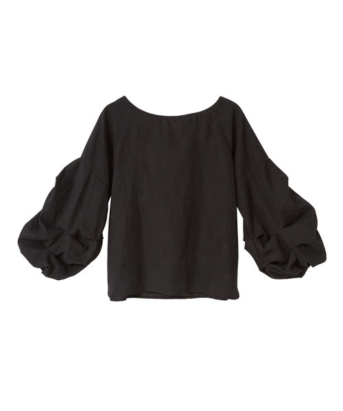 夢展望（ユメテンボウ）の「ボリュームタックスリーブピーチブラウス（シャツ/ブラウス・レディース・テラコッタ/ボルドー/その他/ホワイト/ブルー系その他/ブラック/ベージュ・LARGE/MEDIUM）」の19枚目の写真