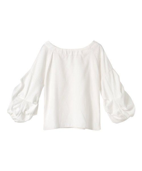 夢展望（ユメテンボウ）の「ボリュームタックスリーブピーチブラウス（シャツ/ブラウス・レディース・テラコッタ/ボルドー/その他/ホワイト/ブルー系その他/ブラック/ベージュ・LARGE/MEDIUM）」の20枚目の写真