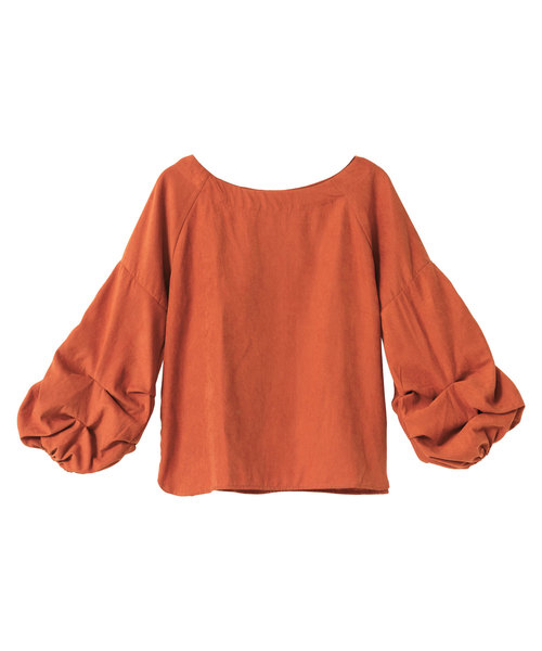 夢展望（ユメテンボウ）の「ボリュームタックスリーブピーチブラウス（シャツ/ブラウス・レディース・テラコッタ/ボルドー/その他/ホワイト/ブルー系その他/ブラック/ベージュ・LARGE/MEDIUM）」の22枚目の写真