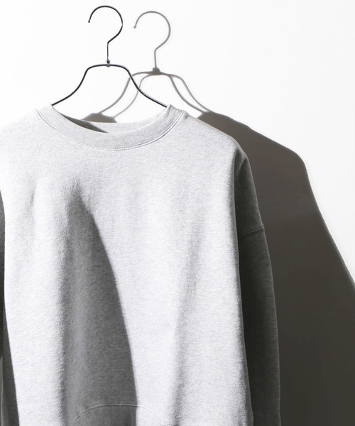 WEGO（ウィゴー）の「WEGO VINTAGE/ヘビーウェイトクロップドスウェット（スウェット・レディース・ブラック/ダークグリーン/ダークブラウン/オフホワイト/杢グレー/ワイン/グリーン系その他/ライトパープル/ライトベージュ・FREE）」の3枚目の写真