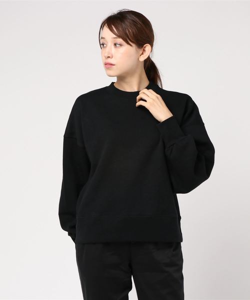WEGO（ウィゴー）の「WEGO VINTAGE/ヘビーウェイトクロップドスウェット（スウェット・レディース・ブラック/ダークグリーン/ダークブラウン/オフホワイト/杢グレー/ワイン/グリーン系その他/ライトパープル/ライトベージュ・FREE）」の10枚目の写真