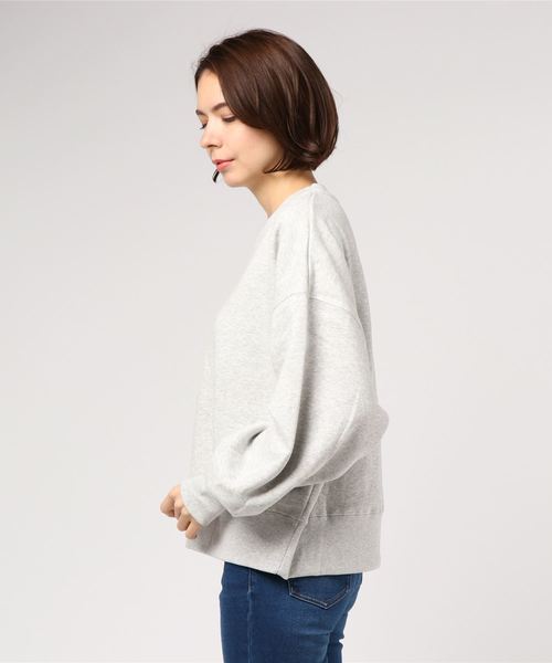 WEGO（ウィゴー）の「WEGO VINTAGE/ヘビーウェイトクロップドスウェット（スウェット・レディース・ブラック/ダークグリーン/ダークブラウン/オフホワイト/杢グレー/ワイン/グリーン系その他/ライトパープル/ライトベージュ・FREE）」の21枚目の写真
