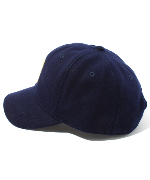 BEAMS(ビームス)の「□BEAMS / メルトン ワッペン ベースボールキャップ(キャップ・メンズ・グレー/ネイビー/その他1・ONE SIZE)」の4枚目の写真