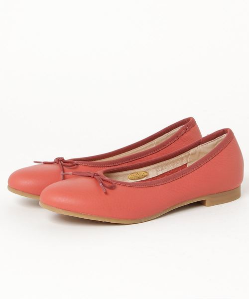 ENあしながおじさん（エンアシナガオジサン）の「〈ENあしながおじさん〉 バレエシューズ（バレエシューズ・レディース・ブラック/プラチナム/オレンジ/クリアブラック/ブラウン/ワインレッド・24.5cm/23.0cm/23.5cm/24.0cm/22.5cm）」の5枚目の写真