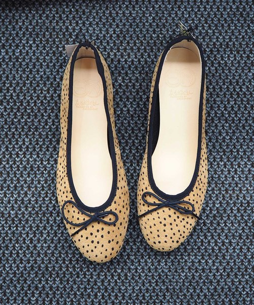 ENあしながおじさん（エンアシナガオジサン）の「〈ENあしながおじさん〉 バレエシューズ（バレエシューズ・レディース・ブラック/プラチナム/オレンジ/クリアブラック/ブラウン/ワインレッド・24.5cm/23.0cm/23.5cm/24.0cm/22.5cm）」の18枚目の写真