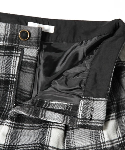 VIS（ビス）の「シャギーチェックショートパンツ（その他パンツ・レディース・ローズ/ブラック/ベージュ・MEDIUM/LARGE/SMALL）」の9枚目の写真