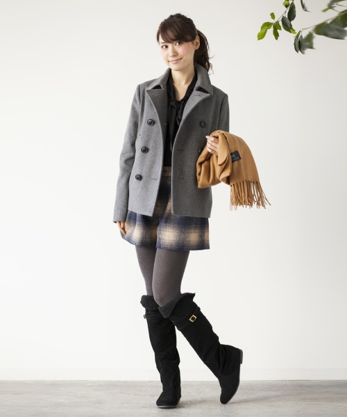 VIS（ビス）の「シャギーチェックショートパンツ（その他パンツ・レディース・ローズ/ブラック/ベージュ・MEDIUM/LARGE/SMALL）」の12枚目の写真