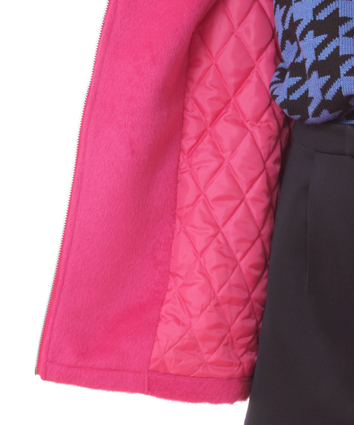 WC（ダブル シー）の「wc/ビックライダースコート（ライダースジャケット・レディース・ブラック/イエロー/ピンク・FREE）」の15枚目の写真