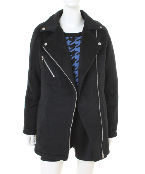 WC（ダブル シー）の「wc/ビックライダースコート（ライダースジャケット・レディース・ブラック/イエロー/ピンク・FREE）」の4枚目の写真