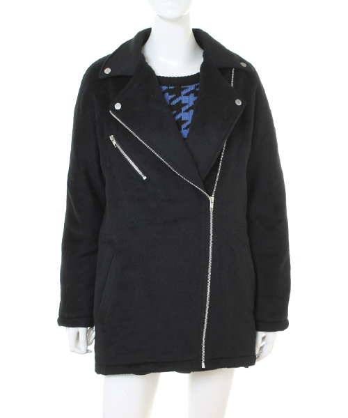 WC（ダブル シー）の「wc/ビックライダースコート（ライダースジャケット・レディース・ブラック/イエロー/ピンク・FREE）」の5枚目の写真