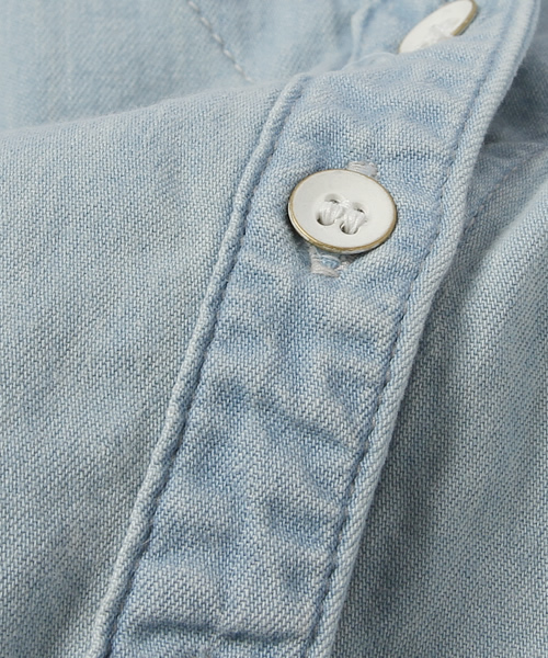 ARCHI（アーキ）の「NOGAL SHIRT（シャツ/ブラウス・レディース・ライトブルー・SMALL/MEDIUM）」の11枚目の写真