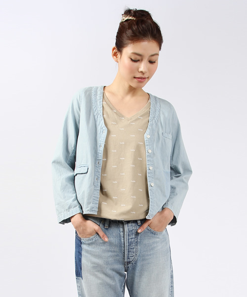 ARCHI（アーキ）の「NOGAL SHIRT（シャツ/ブラウス・レディース・ライトブルー・SMALL/MEDIUM）」の12枚目の写真