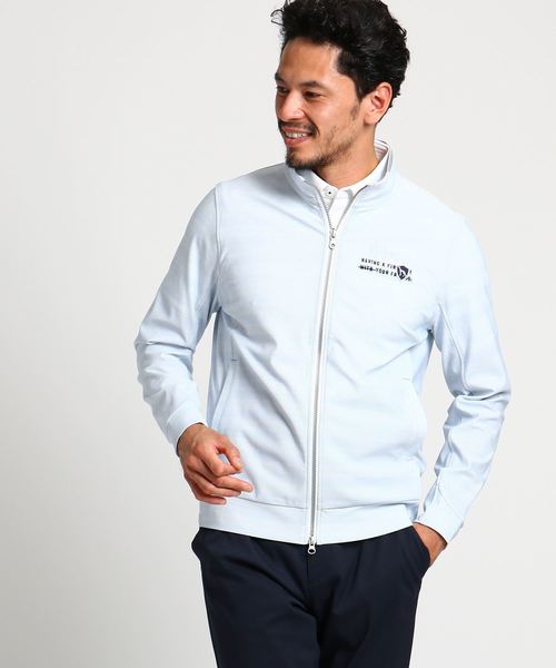 セール 薄手 吸水速乾 シャドーボーダー シャドーボーダー アウター 薄手 メンズ ブルゾン 吸水速乾