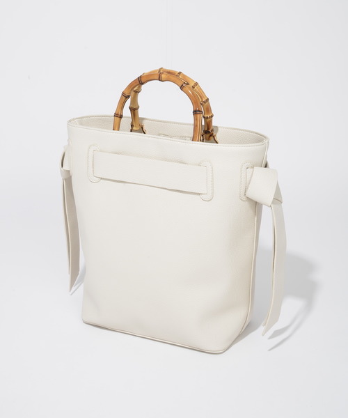 新品♡完売♡バンブーハンドルリボンバッグ 