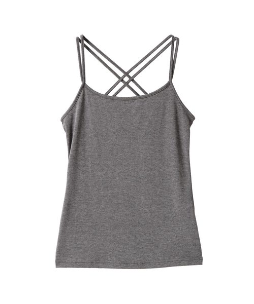 Newlyme（ニューリーミー）の「バッククロスキャミソール（キャミソール・レディース・グレー/カーキ/その他/ホワイト/ネイビー/ブラック/レッド/ピンク/ブラック×ホワイト/モカ・MEDIUM/SMALL/LARGE/X-LARGE/XX-LARGE）」の22枚目の写真