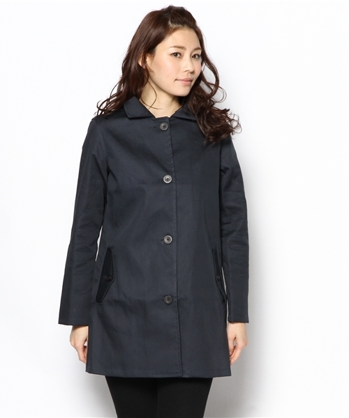 Ray BEAMS（レイビームス）の「BEAVER / ステンカラーコート（ステンカラーコート・レディース・ベージュ/レッド/ネイビー・34/36）」の3枚目の写真