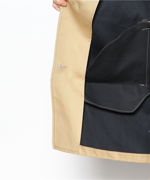 Ray BEAMS（レイビームス）の「BEAVER / ステンカラーコート（ステンカラーコート・レディース・ベージュ/レッド/ネイビー・34/36）」の7枚目の写真