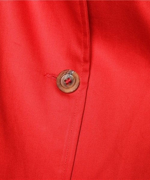 Ray BEAMS（レイビームス）の「BEAVER / ステンカラーコート（ステンカラーコート・レディース・ベージュ/レッド/ネイビー・34/36）」の9枚目の写真