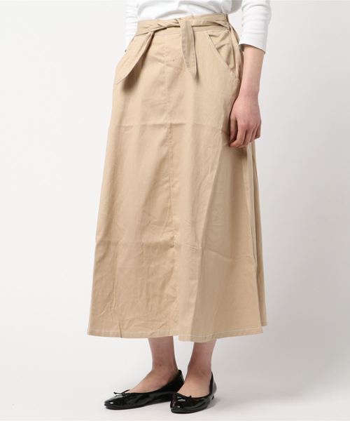 ehka sopo（エヘカソポ）の「デニムアソートスカート（スカート・レディース・ベージュ/ネイビー/カーキ/ブルー・ﾌﾘ-）」の2枚目の写真