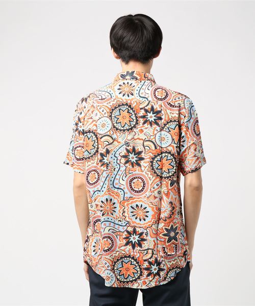 Quiksilver(クイックシルバー)の「半袖シャツ QUICKSILVER GQYWT03162(シャツ/ブラウス・メンズ・オレンジ/ブルー・M/L)」の4枚目の写真