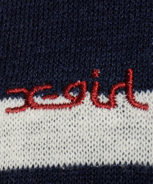 X-girl（エックスガール）の「TWISTED KNIT TANK（タンクトップ・レディース・ブラック/アッシュグレー/パープル/ネイビー・1/2）」の6枚目の写真