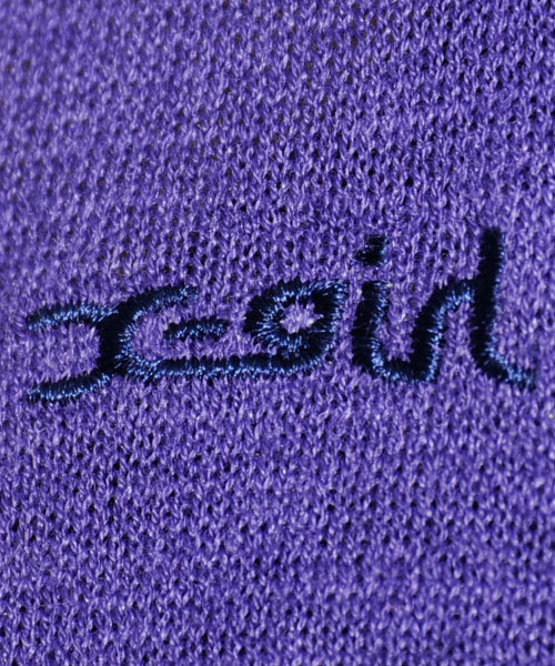 X-girl（エックスガール）の「TWISTED KNIT TANK（タンクトップ・レディース・ブラック/アッシュグレー/パープル/ネイビー・1/2）」の5枚目の写真