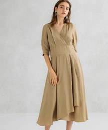 カシュクールワンピース