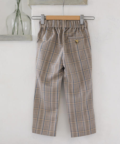 coen（コーエン）の「【coen キッズ / ジュニア】テーパードチェックアンクルパンツ（その他パンツ・キッズ・ネイビー/ベージュ・140/150/120/100/110/130）」の4枚目の写真