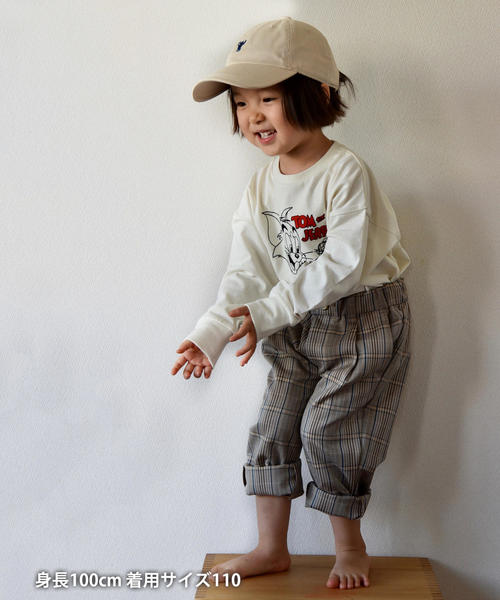 coen（コーエン）の「【coen キッズ / ジュニア】テーパードチェックアンクルパンツ（その他パンツ・キッズ・ネイビー/ベージュ・140/150/120/100/110/130）」の9枚目の写真