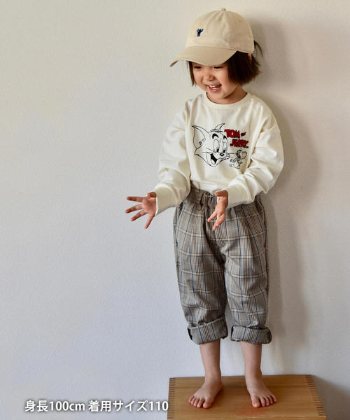 coen（コーエン）の「【coen キッズ / ジュニア】テーパードチェックアンクルパンツ（その他パンツ・キッズ・ネイビー/ベージュ・140/150/120/100/110/130）」の8枚目の写真