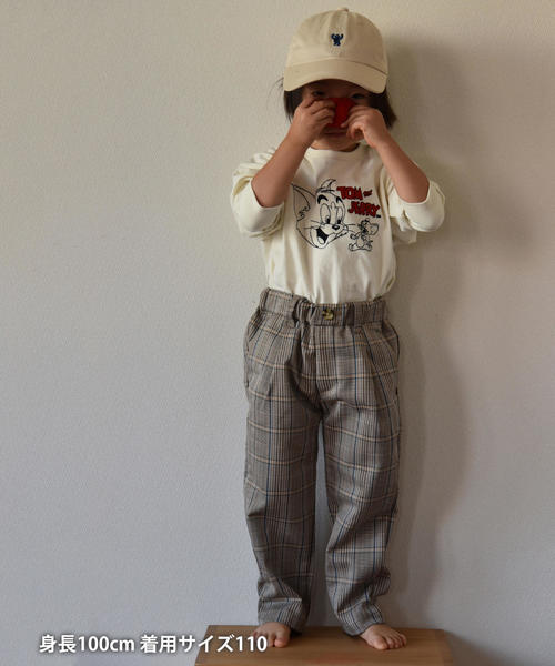 coen（コーエン）の「【coen キッズ / ジュニア】テーパードチェックアンクルパンツ（その他パンツ・キッズ・ネイビー/ベージュ・140/150/120/100/110/130）」の7枚目の写真