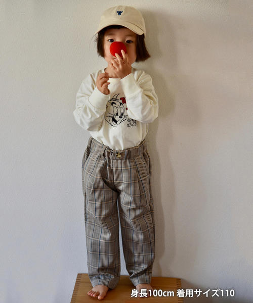 coen（コーエン）の「【coen キッズ / ジュニア】テーパードチェックアンクルパンツ（その他パンツ・キッズ・ネイビー/ベージュ・140/150/120/100/110/130）」の14枚目の写真