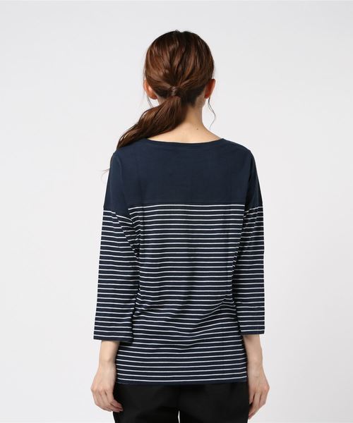 Champion(チャンピオン)の「チャンピオン LONG SLEEVE T-SHIRT(シャツ/ブラウス・レディース・ネイビー/ホワイト・M/L)」の4枚目の写真