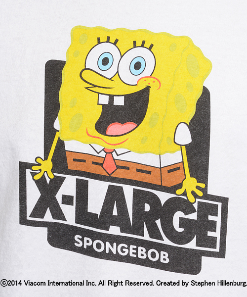 XLARGE(エクストララージ)の「S/S TEE SPONGEBOB OG / スポンジ・ボブ(Tシャツ/カットソー・メンズ・ホワイト/ブラック/イエロー・MEDIUM/X-LARGE/LARGE/SMALL)」の9枚目の写真