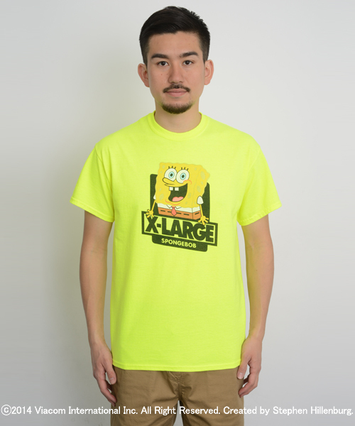 XLARGE(エクストララージ)の「S/S TEE SPONGEBOB OG / スポンジ・ボブ(Tシャツ/カットソー・メンズ・ホワイト/ブラック/イエロー・MEDIUM/X-LARGE/LARGE/SMALL)」の6枚目の写真