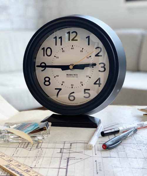 DULTON（ダルトン）の「BOHUMIL CLOCK/置時計（置時計・メンズ・ブラック/カーキ・FREE）」の2枚目の写真