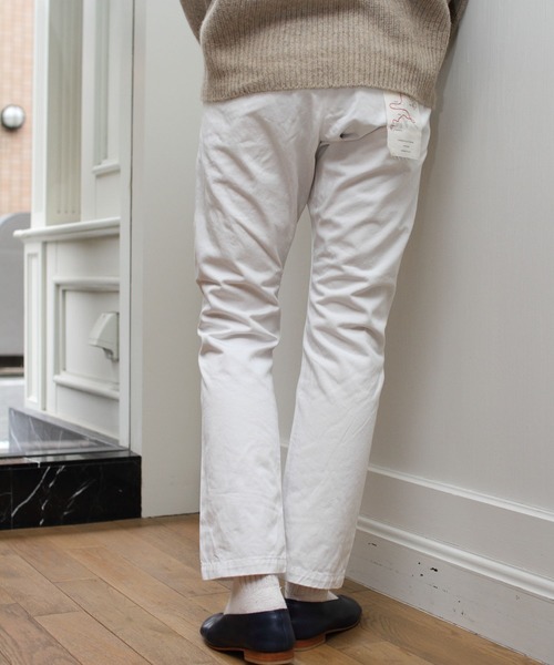 D.M.G.（ドミンゴ）の「D.M.G. / ディーエムジー　クラシックトラウザー 13-787（その他パンツ・レディース・カーキ/ホワイト/ベージュ・S/XS/M）」の4枚目の写真