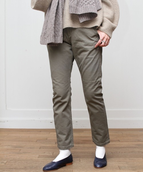 D.M.G.（ドミンゴ）の「D.M.G. / ディーエムジー　クラシックトラウザー 13-787（その他パンツ・レディース・カーキ/ホワイト/ベージュ・S/XS/M）」の12枚目の写真