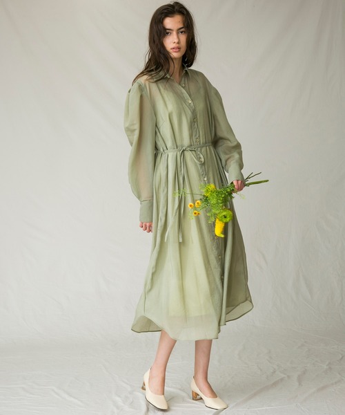 MAISON SPECIAL（メゾンスペシャル）の「シアーパフスリーブワンピース  