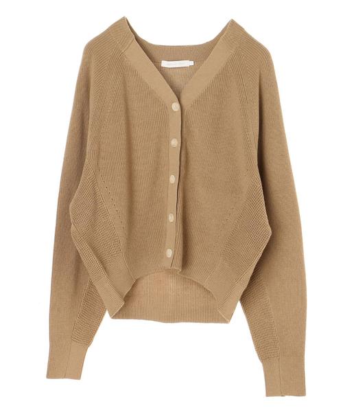 AMERICAN HOLIC（アメリカンホリック）の「Ｖネックドルマンニットカーディガン　＊（カーディガン/ボレロ・レディース・アイボリー/ライトグレー/ベージュ/サックスブルー/ネイビー・MEDIUM/LARGE）」の15枚目の写真