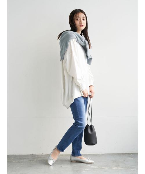 AMERICAN HOLIC（アメリカンホリック）の「Ｖネックドルマンニットカーディガン　＊（カーディガン/ボレロ・レディース・アイボリー/ライトグレー/ベージュ/サックスブルー/ネイビー・MEDIUM/LARGE）」の21枚目の写真