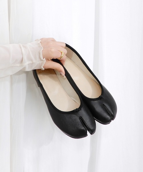 minia（ミニア）の「タビバレエ（パンプス・レディース・ベージュ/ブラウン/グリーン/アイボリー/ブラック/ベージュ系その他/シルバー・LL/S/M/L）」の4枚目の写真