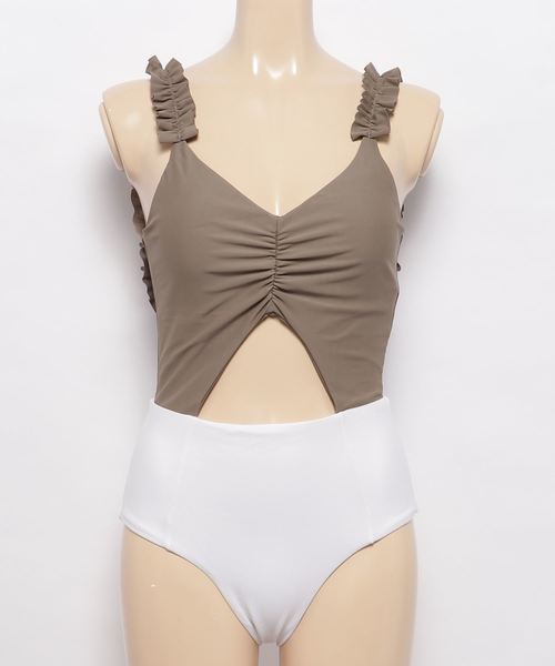 フリルフロント バイカラー ギャザーワンピース水着 5052405 000000007085-06-l.jpg?t=
