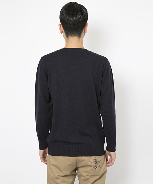 XLARGE(エクストララージ)の「INTERSIA KNIT SWEATER(ニット/セーター・メンズ・アッシュグレー/ネイビー・MEDIUM/LARGE/X-LARGE/SMALL)」の8枚目の写真