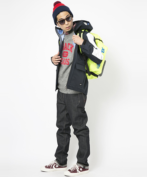XLARGE(エクストララージ)の「INTERSIA KNIT SWEATER(ニット/セーター・メンズ・アッシュグレー/ネイビー・MEDIUM/LARGE/X-LARGE/SMALL)」の9枚目の写真