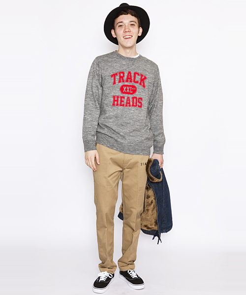 XLARGE(エクストララージ)の「INTERSIA KNIT SWEATER(ニット/セーター・メンズ・アッシュグレー/ネイビー・MEDIUM/LARGE/X-LARGE/SMALL)」の10枚目の写真